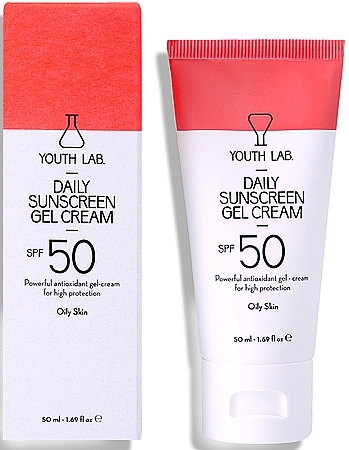 Żel-krem przeciwsłoneczny do cery tłustej SPF 50 - Youth Lab. Daily Sunscreen Gel Cream SPF 50 — Zdjęcie N1