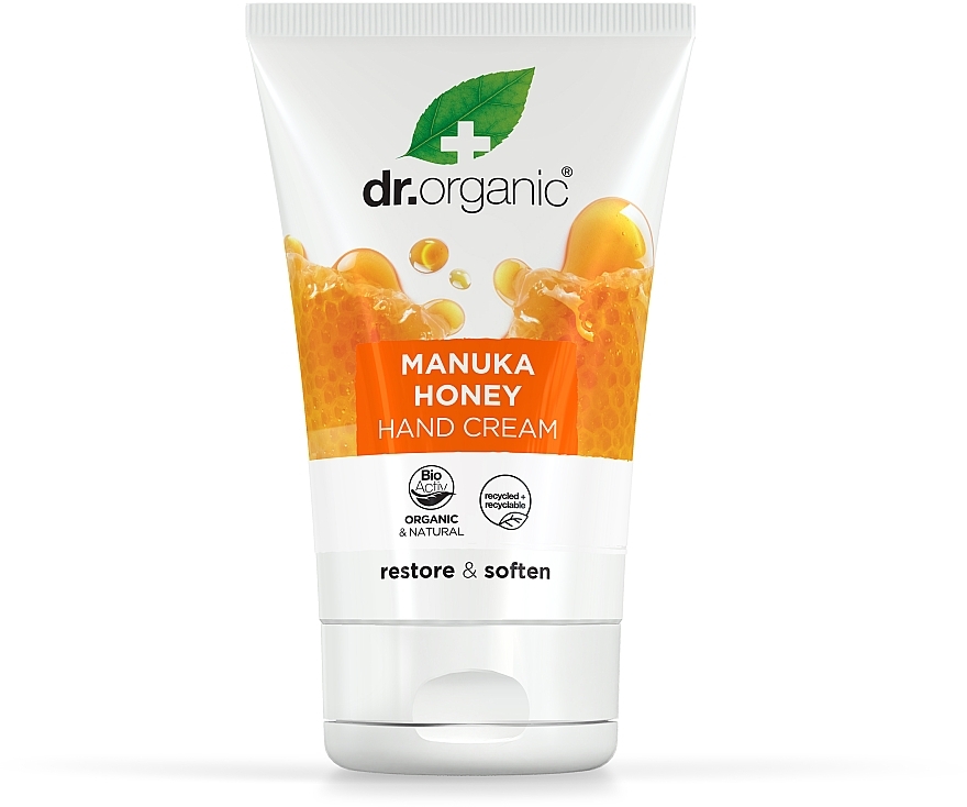 Krem do rąk i paznokci z miodem Manuka - Dr Organic Bioactive Skincare Manuka Honey Hand & Nail Cream