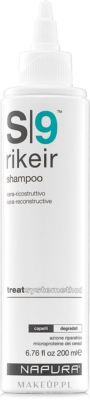 Odbudowujący keratynowy szampon do włosów - Napura S9 Rikeir Shampoo — Zdjęcie 200 ml