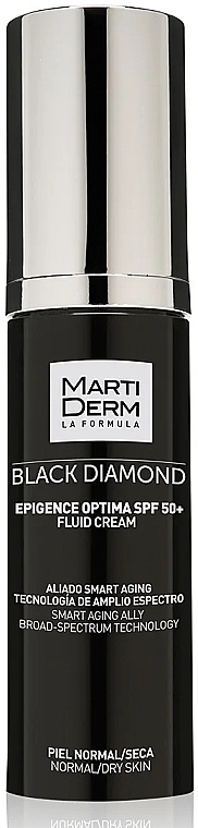 Krem do twarzy - MartiDerm Black Diamond Epigence Optima SPF50+ Fluid Cream — Zdjęcie N1