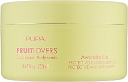 Ochronno-antyoksydacyjny scrub do ciała Bio Awokado - Pupa Fruit Lovers Avocado Bio Body Scrub — Zdjęcie N1