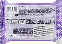 Hipoalergiczne nawilżane chusteczki do higieny intymnej z kwasem mlekowym - Revuele Hypoallergenic Intimate Wet Wipes  — Zdjęcie N2