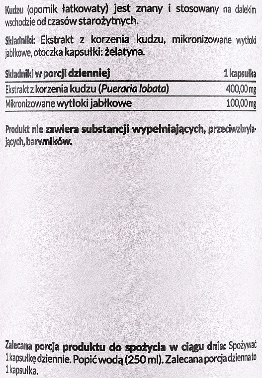 	Suplement diety Ekstrakt z korzenia Kudzu - PharmoVit Classic Kudzu Extract 400 Mg — Zdjęcie N2