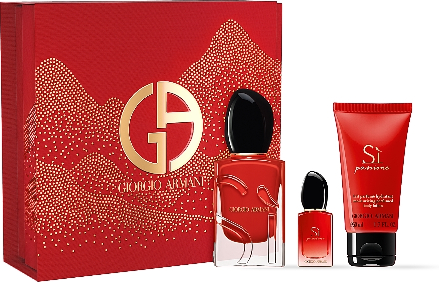 Giorgio Armani Si Passione - Zestaw (edp/50ml + edp/7ml + b/lot/50ml)  — Zdjęcie N1