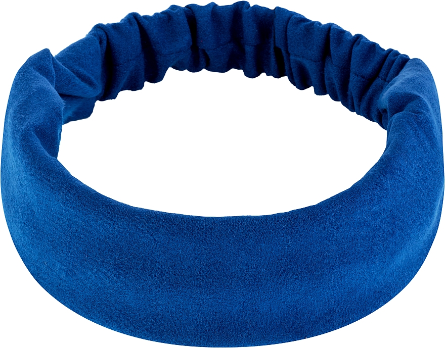 Opaska na głowę, eko-zamsz, elektro niebieski Suede Classic - MAKEUP Hair Accessories — Zdjęcie N1