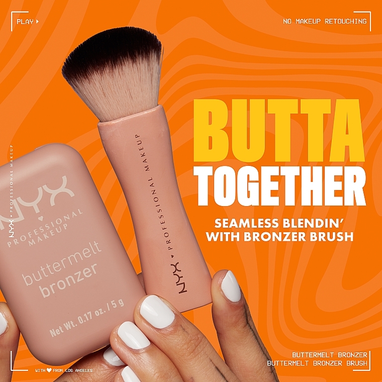 Pędzel do bronzera - Nyx Professional Make Up Buttermelt Bronzer Brush — Zdjęcie N4