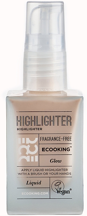 Rozświetlacz do twarzy w płynie - Ecooking Liquid Highlighter — Zdjęcie N1