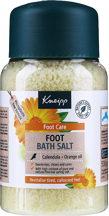 Sól do kąpieli stóp Nagietek i olejek pomarańczowy - Kneipp Healthy Feet Foot Bath Crystals — Zdjęcie N1