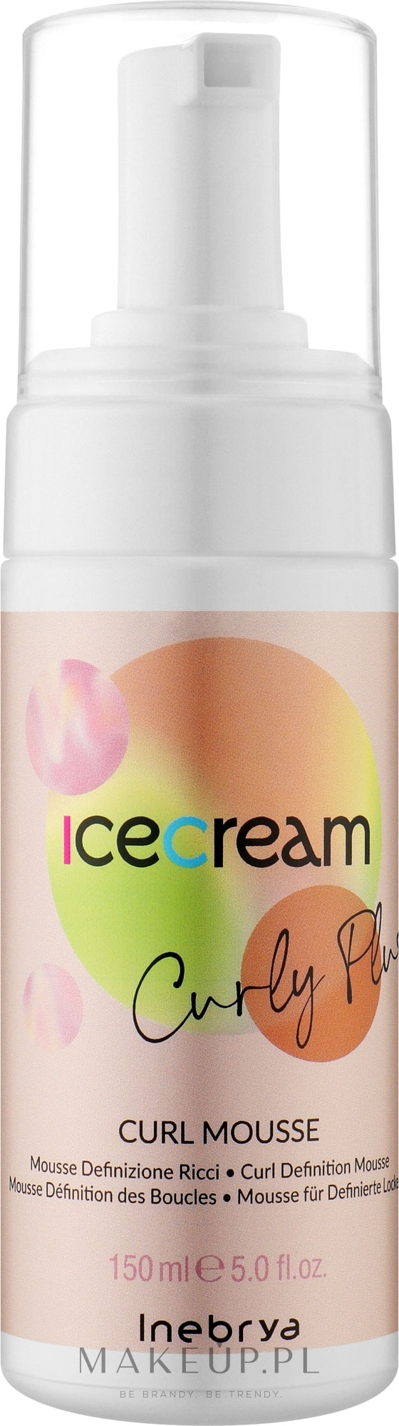 Pianka do stylizacji włosów kręconych - Inebrya Ice Cream Pro-Volume Mousse Conditioner — Zdjęcie 150 ml
