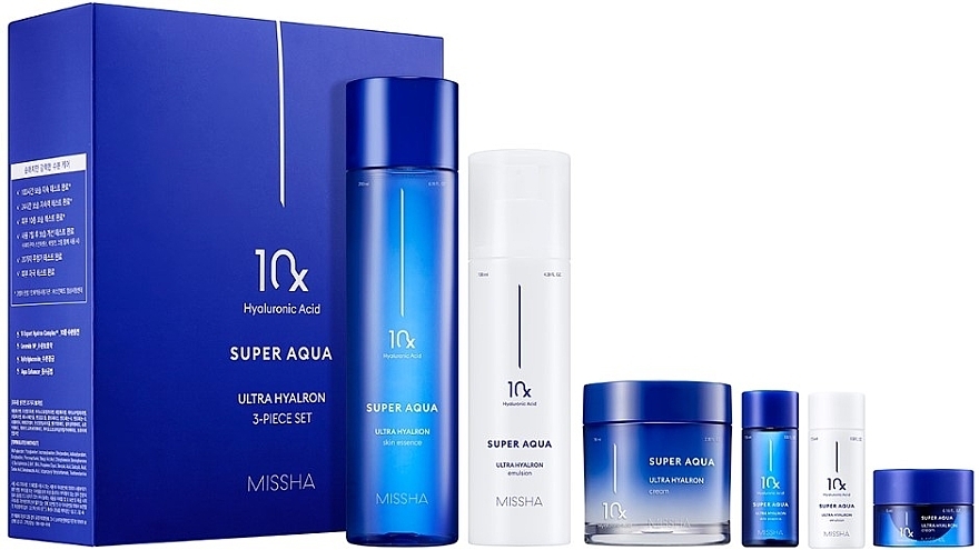 Zestaw, 6 produktów - Missha Super Aqua Ultra Hyalron Set — Zdjęcie N1