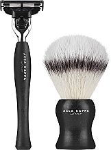 Kup Zestaw do golenia - Acca Kappa Natural Style Set Nero (razor/1pc + brush/1pc)