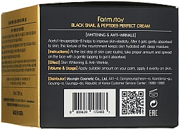 Krem przeciwstarzeniowy z mucyną ślimaka i peptydami - FarmStay Black Snail & Peptide 9 Perfect Cream — Zdjęcie N3
