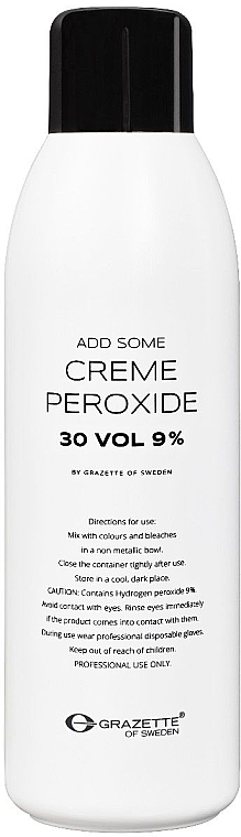 Utleniacz do farbowania włosów 9% - Grazette Add Some Creme Peroxide 30 Vol — Zdjęcie N1