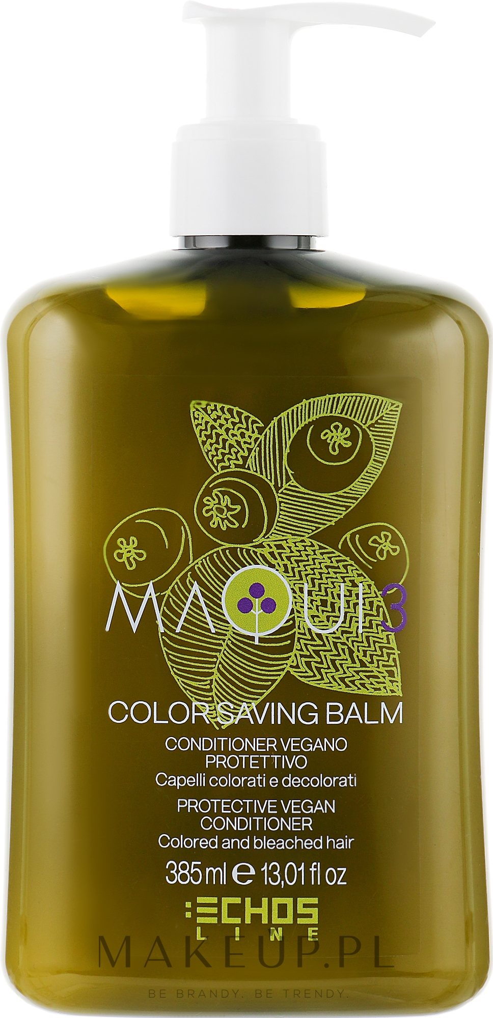 Odżywka do włosów farbowanych - Echosline Maqui 3 Color Saving Balm — Zdjęcie 385 ml