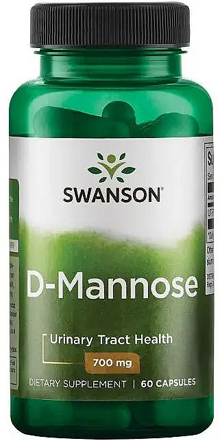 Suplement diety D-mannoza w kapsułkach, 700 mg - Swanson D-Mannose — Zdjęcie N1