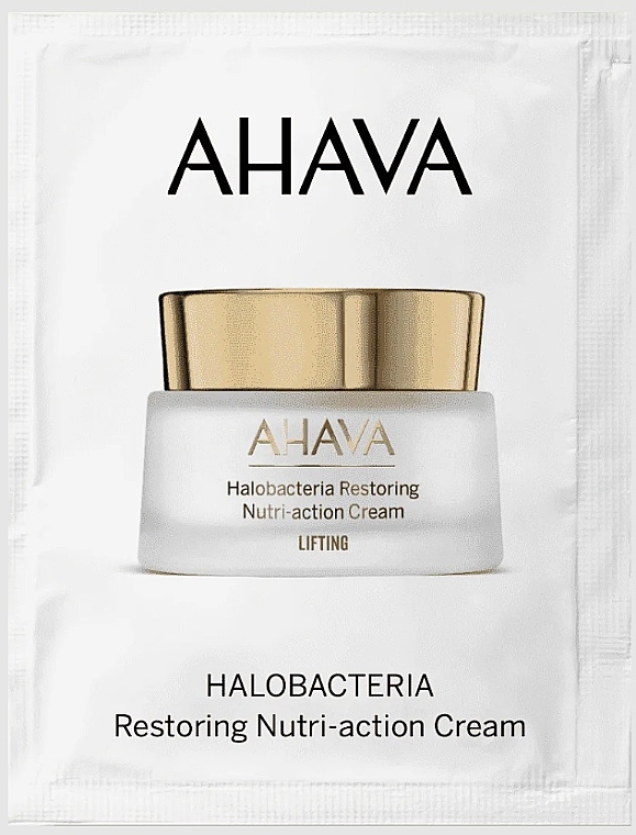 Rewitalizujący i odżywczy krem - Ahava HaloBacteria Restoring Nutri-action Cream (próbka) — Zdjęcie N1