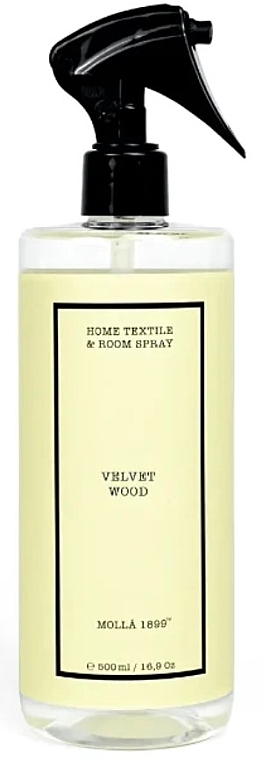 Spray do tekstyliów i pomieszczeń - Cereria Molla Velvet Wood Home Textile & Room Spray — Zdjęcie N1