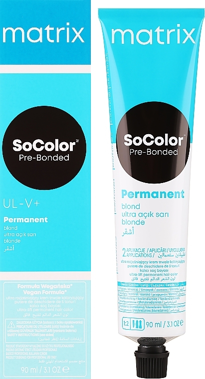 Rozjaśniająca farba do włosów - Matrix Socolor Pre-Bonded Permanent