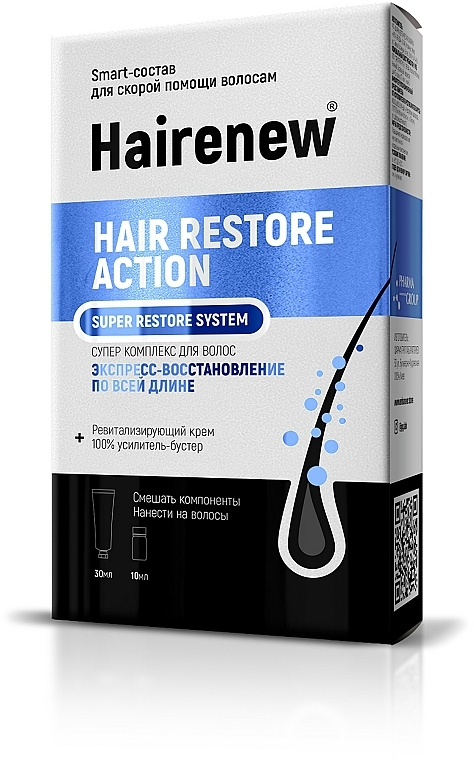 Regenerujący kompleks do włosów - Hairenew Hair Restore Action Super Restore System