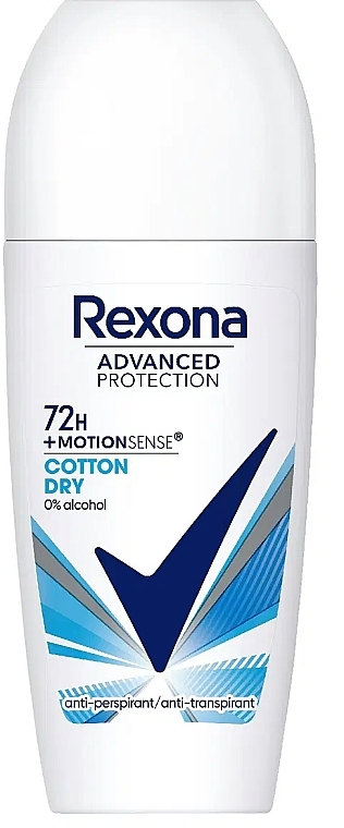 Dezodorant w kulce - Rexona Women Advanced Protection Cotton Dry 48h Deo Roll-on — Zdjęcie N1