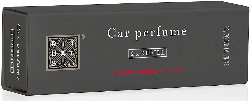 Odświeżacz powietrza do samochodu, uzupełnienie - Rituals Homme Car Perfume Refill Amber & Musk — Zdjęcie N2