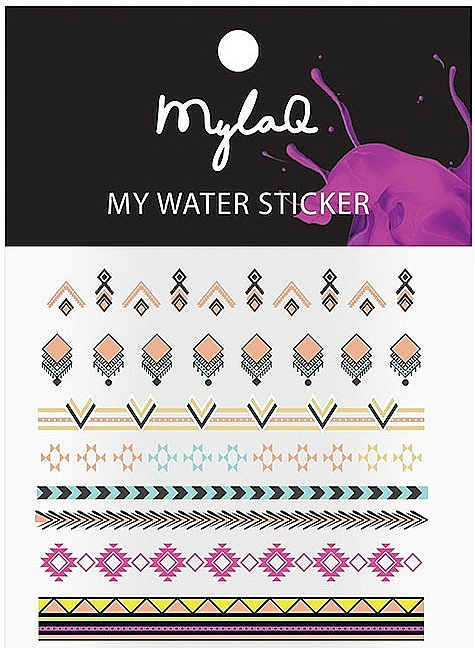 Naklejki na paznokcie w azteckie wzory - MylaQ My Aztek Sticker — Zdjęcie N1
