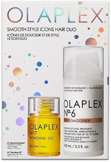 Zestaw - Olaplex Smooth Style Icons Hair Duo (cr/100ml+oil/30ml) — Zdjęcie N1