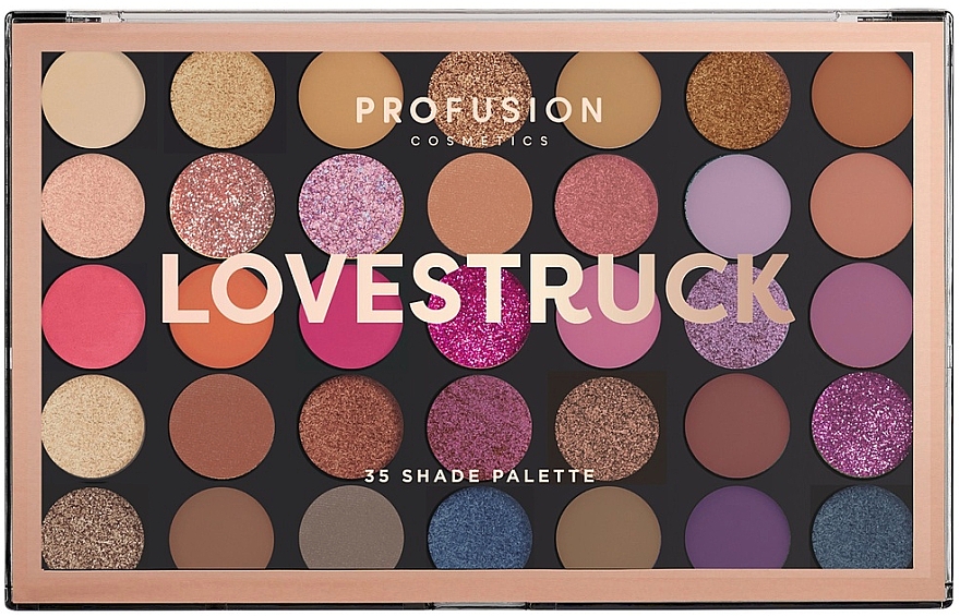 Paletka cieni do powiek - Profusion Cosmetics Lovestruck 35 Shade Eyeshadow Palette — Zdjęcie N1
