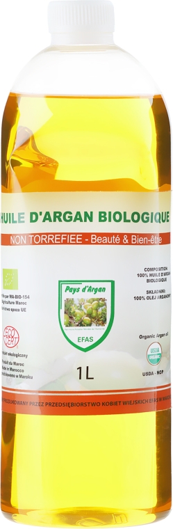 Kosmetyczny olej arganowy 100% w plastikowej butelce - Efas Argan Oil — Zdjęcie N5