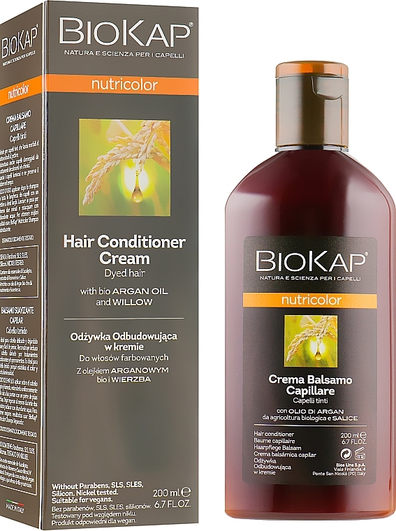 Odżywka-balsam do włosów farbowanych - BiosLine Biokap Nutricolor — Zdjęcie N2