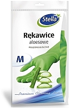 Gumowe rękawiczki z aloesem, rozmiar M - Stella — Zdjęcie N1