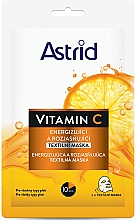 Kup Rozświetlająca maseczka w płachcie do twarzy ​​z witaminą C - Astrid Vitamin C Energizing And Brightening Textile Mask