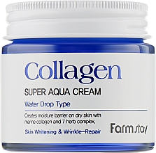 Kup Nawilżający krem przeciwzmarszczkowy do twarzy z kolagenem - FarmStay Collagen Super Aqua Cream