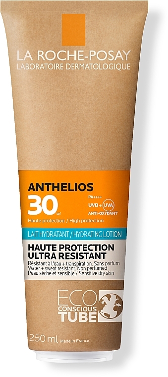 Ochrona przeciwsłoneczna nawilżający balsam do ciała do skóry wrażliwej i reaktywnej - La Roche-Posay Anthelios Hydrating Lotion SPF30+ — Zdjęcie N1