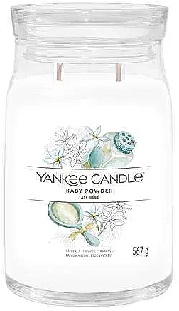 Świeca zapachowa w słoiku Baby powder, 2 knoty - Yankee Candle Baby Powder — Zdjęcie N2