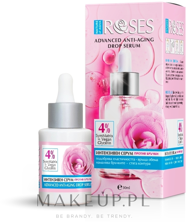 Intensywne serum przeciwzmarszczkowe - Nature Of Agiva Roses Advanced Anti-Aging Drop Serum — Zdjęcie 30 ml