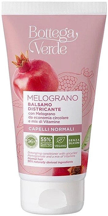 Odżywka z granatem ułatwiająca rozczesywanie włosów - Bottega Verde Detangling Conditioner with Pomegranate — Zdjęcie N1