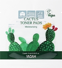 Kup Nawilżająco-złuszczające płatki tonizujące do twarzy - Yadah Cactus Toner Pads Moisturizing