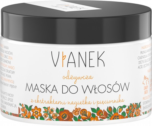 Odżywcza maska do włosów z ekstraktami nagietka i pięciornika - Vianek Seria pomarańczowa odżywcza — фото N1