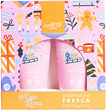 Zestaw - PuroBio Cosmetics Magic Xmas Fresca Kit (sh/gel/75ml + b/lot/75ml) — Zdjęcie N1