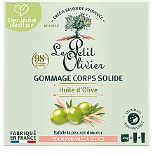 Kup Delikatny peeling do ciała z oliwą z oliwek - Le Petit Olivier Solid Body Scrub Olive Oil