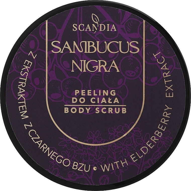 Peeling cukrowo-solny do ciała z ekstraktem z czarnego bzu - Scandia Sunbucus Nigra Body Scrub — Zdjęcie N1