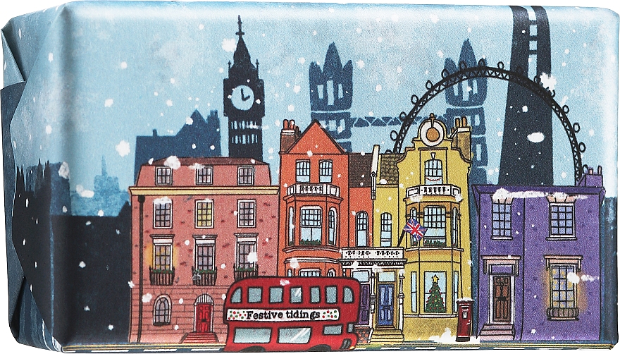 Świąteczne mydło w kostce Londyn zimą - The English Soap Company London In Winter Christmas Soap — Zdjęcie N1