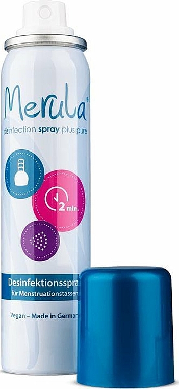 Spray do czyszczenia i dezynfekcji kubeczków menstruacyjnych - Merula Spray Plus Pure — Zdjęcie N2