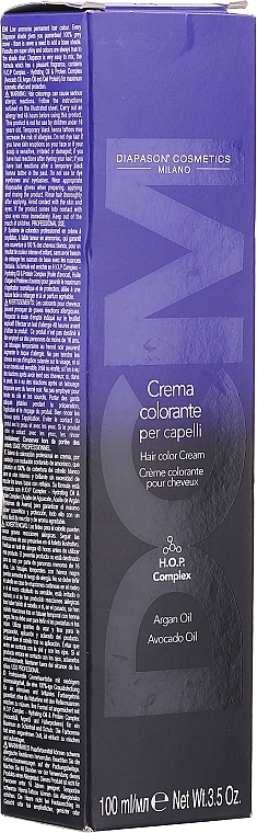 PRZECENA! Krem-farba do włosów o niskiej zawartości amoniaku - DCM HOP Complex Hair Color Cream * — Zdjęcie N3