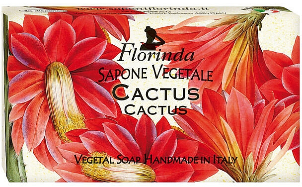 Mydło naturalne w kostce Kaktus - Florinda Sapone Vegetale Cactus — Zdjęcie N1