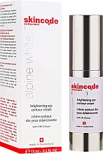 Kup Krem rozjaśniający do konturu oczu - Skincode Essentials Alpine White Brightening Eye Contour Cream