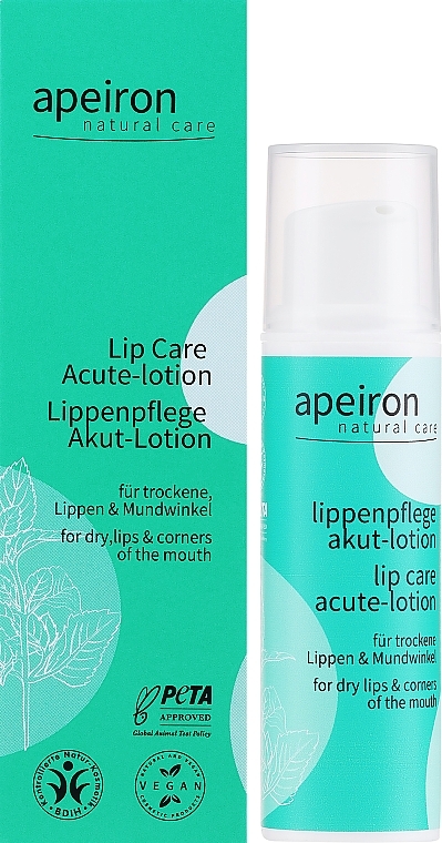 Regenerujący balsam do ust - Apeiron Auromère Acute Lip Care Lotion — Zdjęcie N2