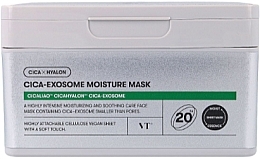 Maski w płachcie do twarzy z ekstraktem z wąkroty azjatyckiej i ekosomami - VT Cosmetics Cica-Exosome Moisture Mask — Zdjęcie N1