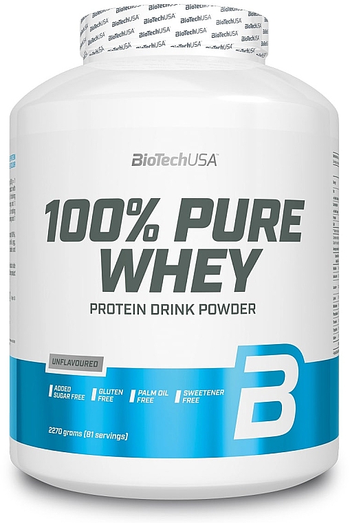 Odżywka Białkowa bezsmakowa - BiotechUSA 100% Pure Whey Unflavoured — Zdjęcie N1